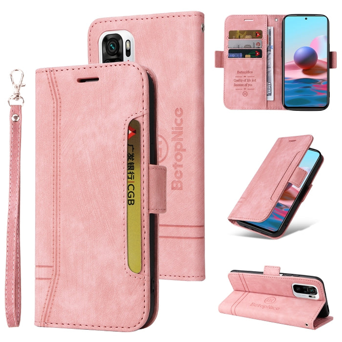 BETOPNICE Estuche de cuero con hebilla de doble cara para teléfono, For Xiaomi Redmi 9C, For Xiaomi Redmi 10C, For Xiaomi Redmi K40, For Xiaomi Redmi K50 Gaming, For Xiaomi Redmi Note 9 4G, For Xiaomi Redmi Note 9 Pro 4G                                ...