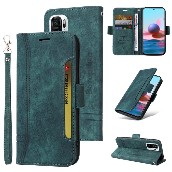 BETOPNICE Estuche de cuero con hebilla de doble cara para teléfono, For Xiaomi Redmi 9C, For Xiaomi Redmi 10C, For Xiaomi Redmi K40, For Xiaomi Redmi K50 Gaming, For Xiaomi Redmi Note 9 4G, For Xiaomi Redmi Note 9 Pro 4G                                ...