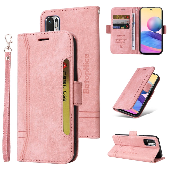 BETOPNICE Estuche de cuero con hebilla de doble cara para teléfono, For Xiaomi Redmi 9C, For Xiaomi Redmi 10C, For Xiaomi Redmi K40, For Xiaomi Redmi K50 Gaming, For Xiaomi Redmi Note 9 4G, For Xiaomi Redmi Note 9 Pro 4G                                ...