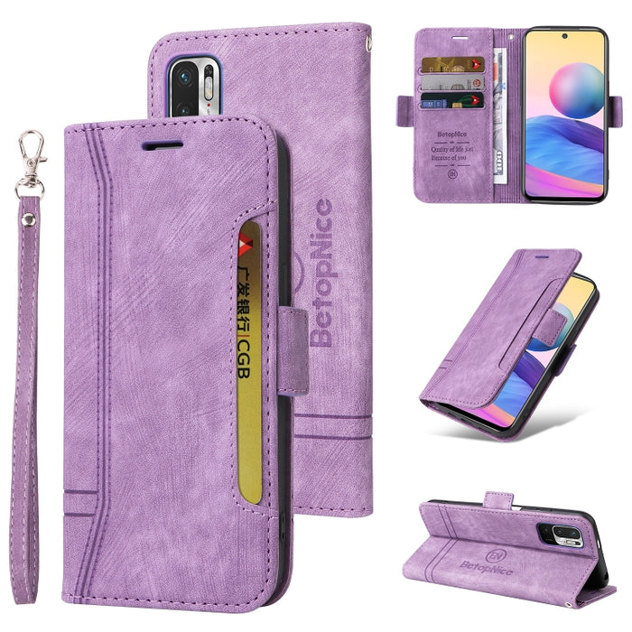 BETOPNICE Estuche de cuero con hebilla de doble cara para teléfono, For Xiaomi Redmi 9C, For Xiaomi Redmi 10C, For Xiaomi Redmi K40, For Xiaomi Redmi K50 Gaming, For Xiaomi Redmi Note 9 4G, For Xiaomi Redmi Note 9 Pro 4G                                ...