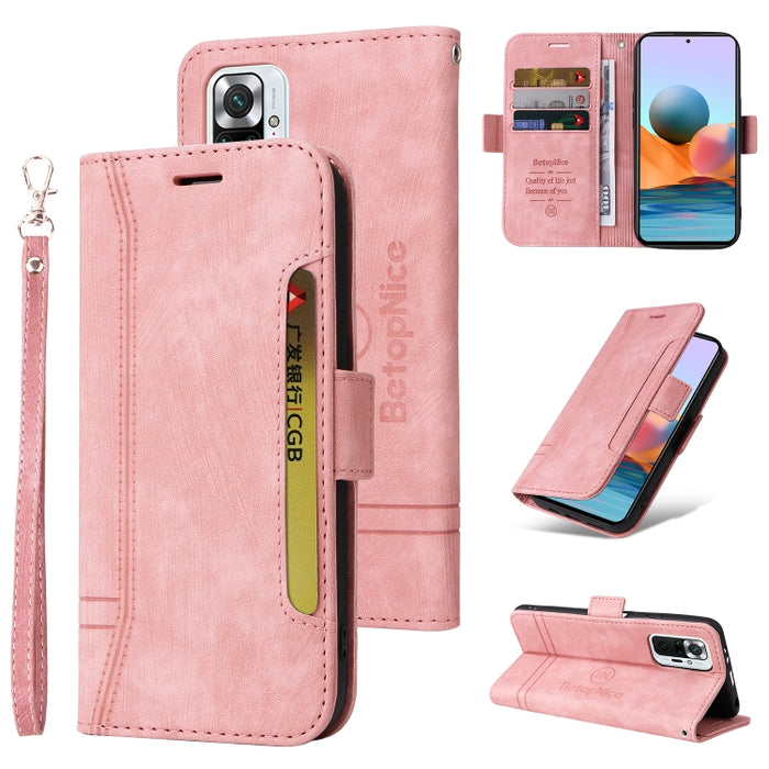 BETOPNICE Estuche de cuero con hebilla de doble cara para teléfono, For Xiaomi Redmi 9C, For Xiaomi Redmi 10C, For Xiaomi Redmi K40, For Xiaomi Redmi K50 Gaming, For Xiaomi Redmi Note 9 4G, For Xiaomi Redmi Note 9 Pro 4G                                ...