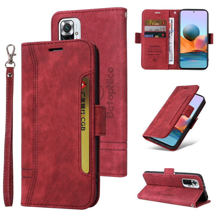 BETOPNICE Estuche de cuero con hebilla de doble cara para teléfono, For Xiaomi Redmi 9C, For Xiaomi Redmi 10C, For Xiaomi Redmi K40, For Xiaomi Redmi K50 Gaming, For Xiaomi Redmi Note 9 4G, For Xiaomi Redmi Note 9 Pro 4G                                ...
