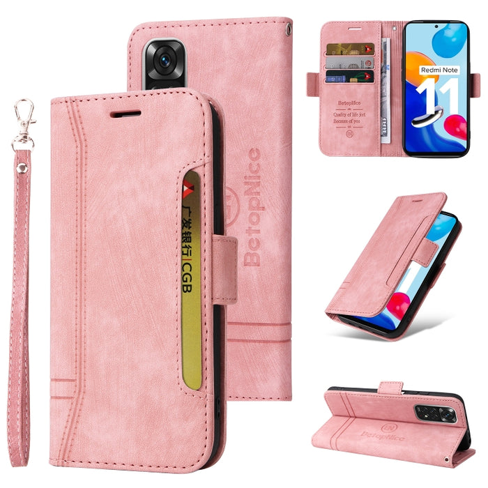 BETOPNICE Estuche de cuero con hebilla de doble cara para teléfono, For Xiaomi Redmi 9C, For Xiaomi Redmi 10C, For Xiaomi Redmi K40, For Xiaomi Redmi K50 Gaming, For Xiaomi Redmi Note 9 4G, For Xiaomi Redmi Note 9 Pro 4G                                ...