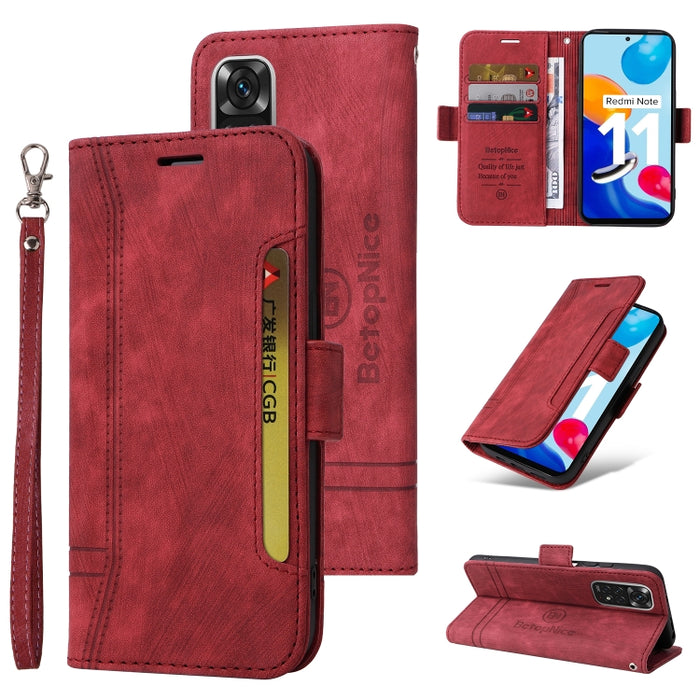 BETOPNICE Estuche de cuero con hebilla de doble cara para teléfono, For Xiaomi Redmi 9C, For Xiaomi Redmi 10C, For Xiaomi Redmi K40, For Xiaomi Redmi K50 Gaming, For Xiaomi Redmi Note 9 4G, For Xiaomi Redmi Note 9 Pro 4G                                ...