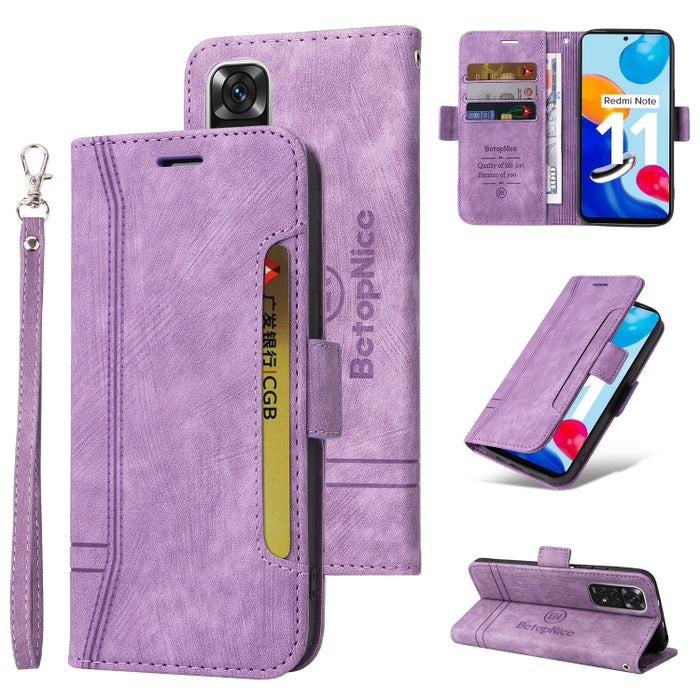 BETOPNICE Estuche de cuero con hebilla de doble cara para teléfono, For Xiaomi Redmi 9C, For Xiaomi Redmi 10C, For Xiaomi Redmi K40, For Xiaomi Redmi K50 Gaming, For Xiaomi Redmi Note 9 4G, For Xiaomi Redmi Note 9 Pro 4G                                ...