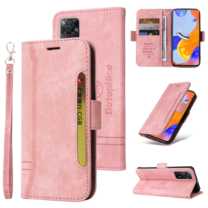 BETOPNICE Estuche de cuero con hebilla de doble cara para teléfono, For Xiaomi Redmi 9C, For Xiaomi Redmi 10C, For Xiaomi Redmi K40, For Xiaomi Redmi K50 Gaming, For Xiaomi Redmi Note 9 4G, For Xiaomi Redmi Note 9 Pro 4G                                ...