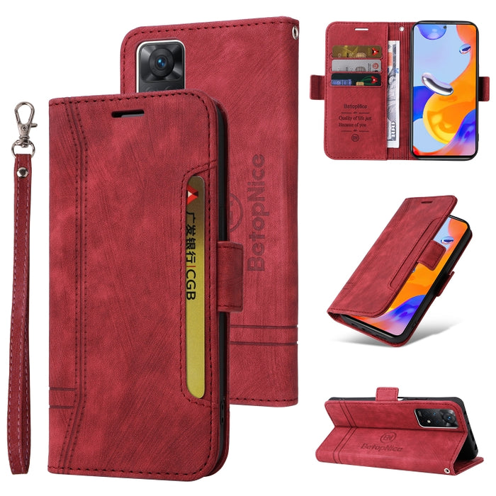 BETOPNICE Estuche de cuero con hebilla de doble cara para teléfono, For Xiaomi Redmi 9C, For Xiaomi Redmi 10C, For Xiaomi Redmi K40, For Xiaomi Redmi K50 Gaming, For Xiaomi Redmi Note 9 4G, For Xiaomi Redmi Note 9 Pro 4G                                ...
