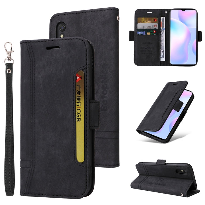 BETOPNICE Estuche de cuero con hebilla de doble cara para teléfono, For Xiaomi Redmi 9C, For Xiaomi Redmi 10C, For Xiaomi Redmi K40, For Xiaomi Redmi K50 Gaming, For Xiaomi Redmi Note 9 4G, For Xiaomi Redmi Note 9 Pro 4G                                ...