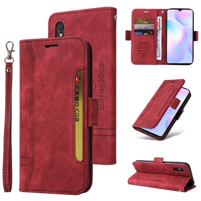BETOPNICE Estuche de cuero con hebilla de doble cara para teléfono, For Xiaomi Redmi 9C, For Xiaomi Redmi 10C, For Xiaomi Redmi K40, For Xiaomi Redmi K50 Gaming, For Xiaomi Redmi Note 9 4G, For Xiaomi Redmi Note 9 Pro 4G                                ...