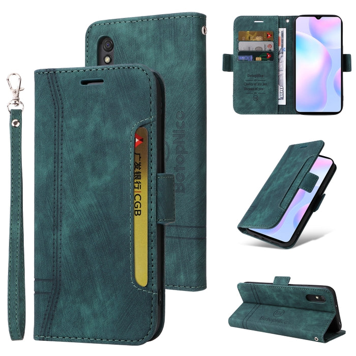BETOPNICE Estuche de cuero con hebilla de doble cara para teléfono, For Xiaomi Redmi 9C, For Xiaomi Redmi 10C, For Xiaomi Redmi K40, For Xiaomi Redmi K50 Gaming, For Xiaomi Redmi Note 9 4G, For Xiaomi Redmi Note 9 Pro 4G                                ...