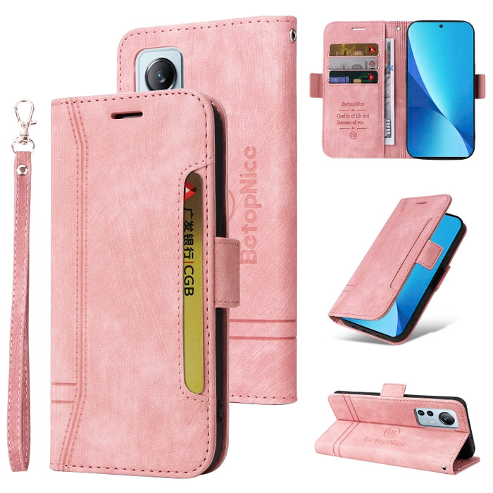 BETOPNICE Estuche de cuero con hebilla de doble cara para teléfono, For Xiaomi Redmi 9C, For Xiaomi Redmi 10C, For Xiaomi Redmi K40, For Xiaomi Redmi K50 Gaming, For Xiaomi Redmi Note 9 4G, For Xiaomi Redmi Note 9 Pro 4G                                ...