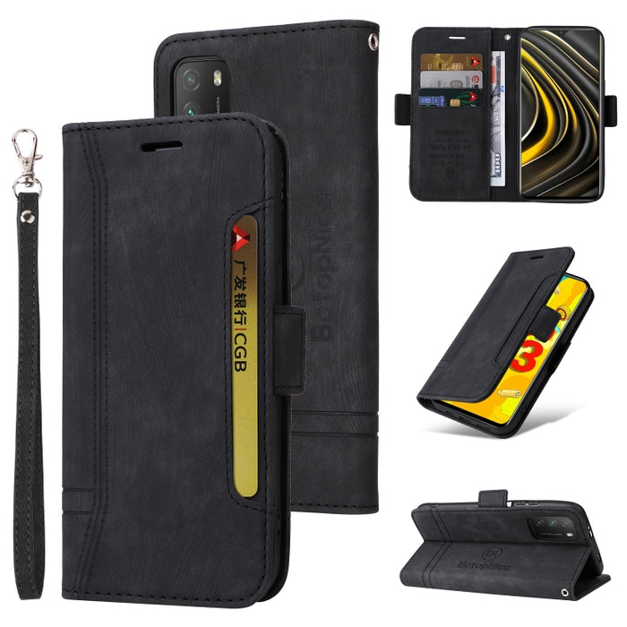 BETOPNICE Estuche de cuero con hebilla de doble cara para teléfono, For Xiaomi Redmi 9C, For Xiaomi Redmi 10C, For Xiaomi Redmi K40, For Xiaomi Redmi K50 Gaming, For Xiaomi Redmi Note 9 4G, For Xiaomi Redmi Note 9 Pro 4G                                ...