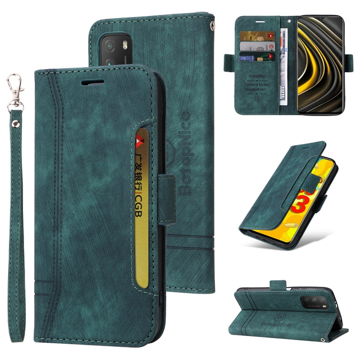 BETOPNICE Estuche de cuero con hebilla de doble cara para teléfono, For Xiaomi Redmi 9C, For Xiaomi Redmi 10C, For Xiaomi Redmi K40, For Xiaomi Redmi K50 Gaming, For Xiaomi Redmi Note 9 4G, For Xiaomi Redmi Note 9 Pro 4G                                ...