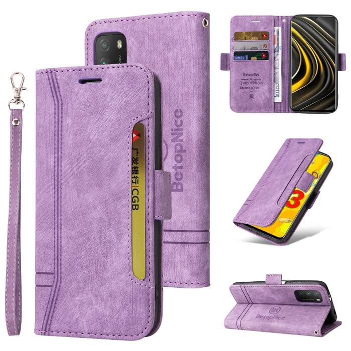 BETOPNICE Estuche de cuero con hebilla de doble cara para teléfono, For Xiaomi Redmi 9C, For Xiaomi Redmi 10C, For Xiaomi Redmi K40, For Xiaomi Redmi K50 Gaming, For Xiaomi Redmi Note 9 4G, For Xiaomi Redmi Note 9 Pro 4G                                ...