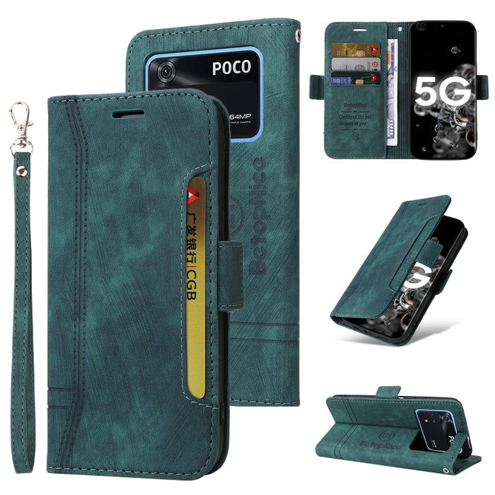 BETOPNICE Estuche de cuero con hebilla de doble cara para teléfono, For Xiaomi Redmi 9C, For Xiaomi Redmi 10C, For Xiaomi Redmi K40, For Xiaomi Redmi K50 Gaming, For Xiaomi Redmi Note 9 4G, For Xiaomi Redmi Note 9 Pro 4G                                ...