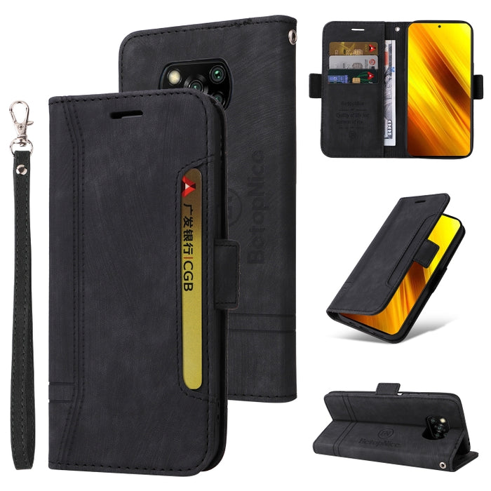 BETOPNICE Estuche de cuero con hebilla de doble cara para teléfono, For Xiaomi Redmi 9C, For Xiaomi Redmi 10C, For Xiaomi Redmi K40, For Xiaomi Redmi K50 Gaming, For Xiaomi Redmi Note 9 4G, For Xiaomi Redmi Note 9 Pro 4G                                ...