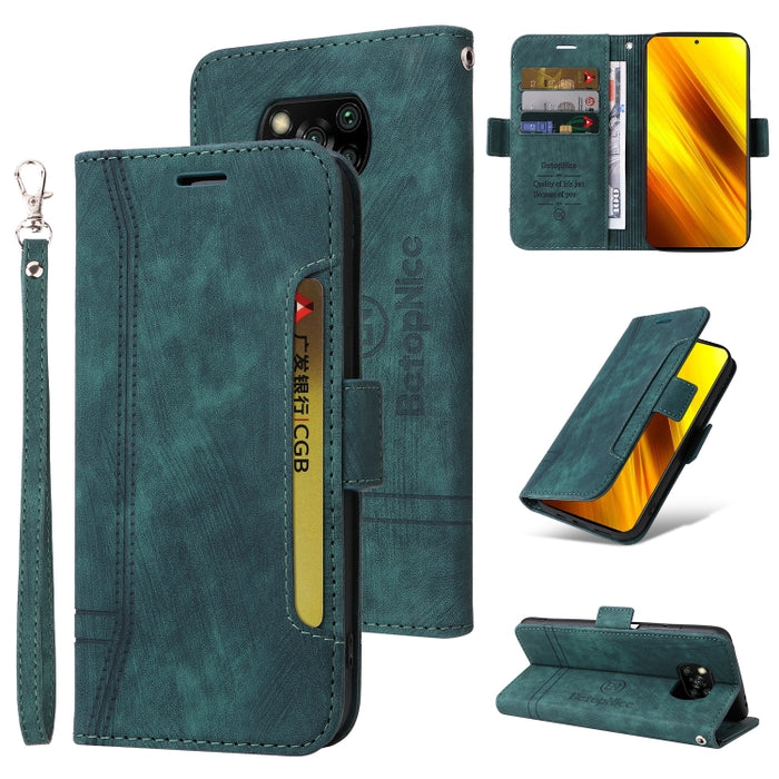 BETOPNICE Estuche de cuero con hebilla de doble cara para teléfono, For Xiaomi Redmi 9C, For Xiaomi Redmi 10C, For Xiaomi Redmi K40, For Xiaomi Redmi K50 Gaming, For Xiaomi Redmi Note 9 4G, For Xiaomi Redmi Note 9 Pro 4G                                ...
