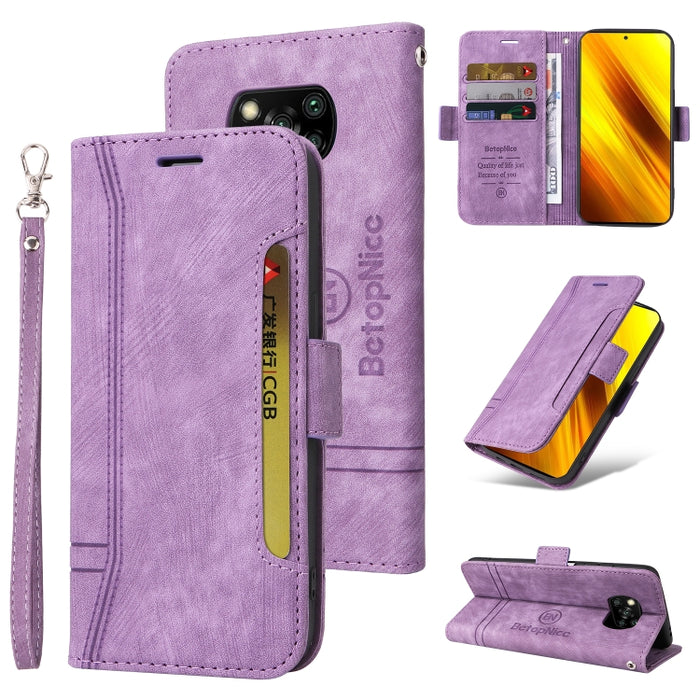 BETOPNICE Estuche de cuero con hebilla de doble cara para teléfono, For Xiaomi Redmi 9C, For Xiaomi Redmi 10C, For Xiaomi Redmi K40, For Xiaomi Redmi K50 Gaming, For Xiaomi Redmi Note 9 4G, For Xiaomi Redmi Note 9 Pro 4G                                ...