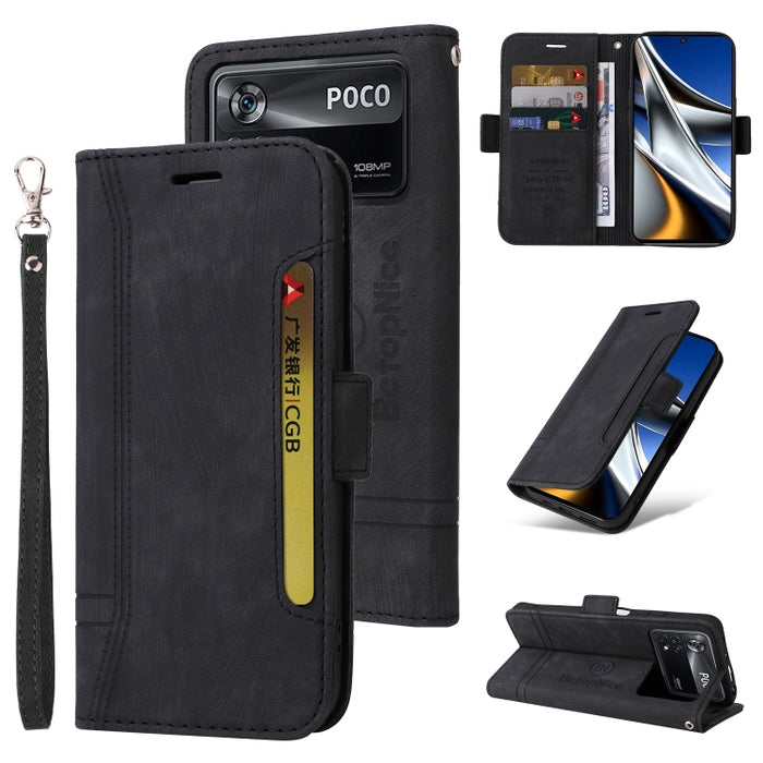 BETOPNICE Estuche de cuero con hebilla de doble cara para teléfono, For Xiaomi Redmi 9C, For Xiaomi Redmi 10C, For Xiaomi Redmi K40, For Xiaomi Redmi K50 Gaming, For Xiaomi Redmi Note 9 4G, For Xiaomi Redmi Note 9 Pro 4G                                ...