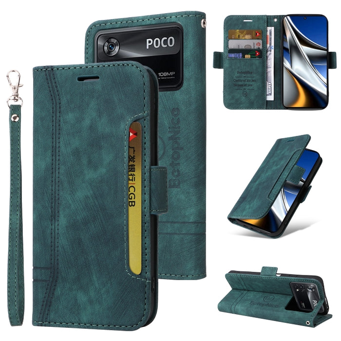 BETOPNICE Estuche de cuero con hebilla de doble cara para teléfono, For Xiaomi Redmi 9C, For Xiaomi Redmi 10C, For Xiaomi Redmi K40, For Xiaomi Redmi K50 Gaming, For Xiaomi Redmi Note 9 4G, For Xiaomi Redmi Note 9 Pro 4G                                ...