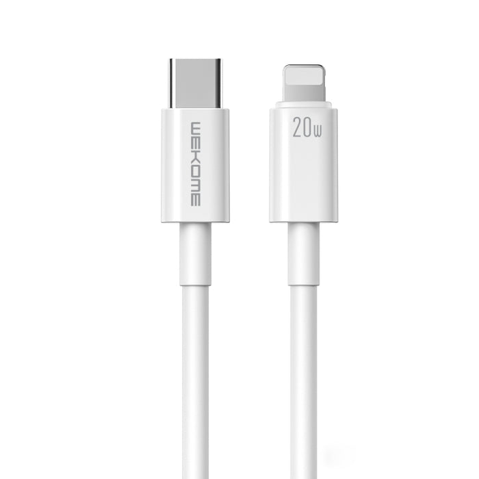 WEKOME WDC-168 Original Series PD 20W USB-C / Type-C a cable de datos de carga rápida de 8 pines