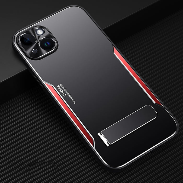 Blade Series TPU + aleación de titanio con estuche para teléfono con soporte