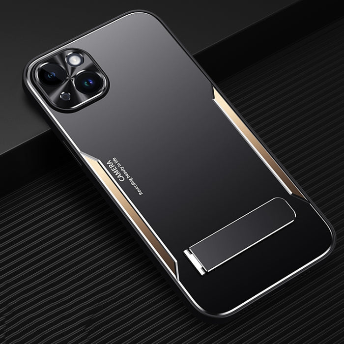 Blade Series TPU + aleación de titanio con estuche para teléfono con soporte