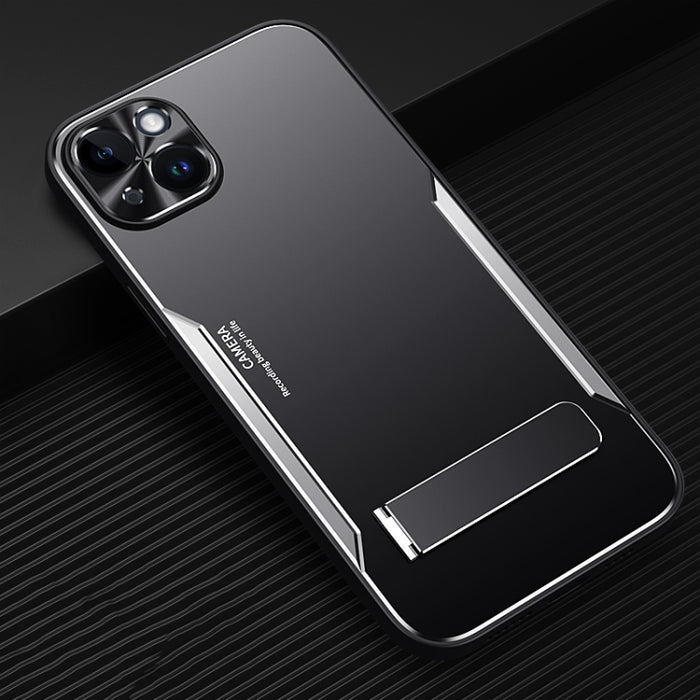 Blade Series TPU + aleación de titanio con estuche para teléfono con soporte