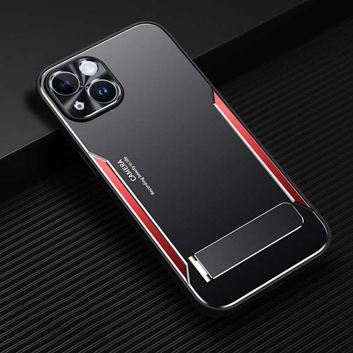 Blade Series TPU + aleación de titanio con estuche para teléfono con soporte