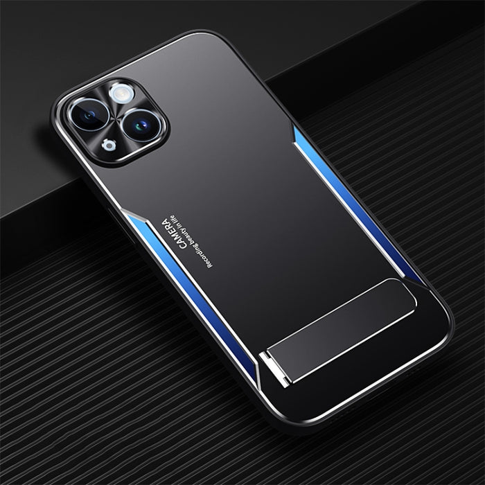 Blade Series TPU + aleación de titanio con estuche para teléfono con soporte