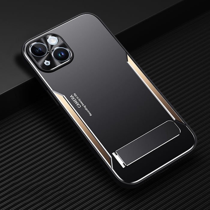 Blade Series TPU + aleación de titanio con estuche para teléfono con soporte