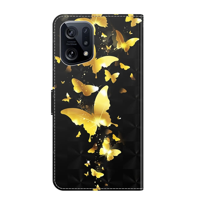 Patrón de pintura 3D TPU + funda de teléfono de cuero PU, For OPPO Find X5, For OPPO Find X5 Pro, For OPPO Reno7 5G/Find X5 Lite, For vivo Y72 5G, For Xiaomi Redmi 10A, For Xiaomi Poco M4 5G/Redmi 10 5G, For Xiaomi 12 Lite 4G/5G