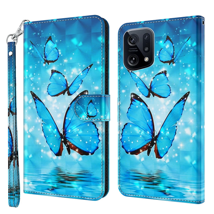 Patrón de pintura 3D TPU + funda de teléfono de cuero PU, For OPPO Find X5, For OPPO Find X5 Pro, For OPPO Reno7 5G/Find X5 Lite, For vivo Y72 5G, For Xiaomi Redmi 10A, For Xiaomi Poco M4 5G/Redmi 10 5G, For Xiaomi 12 Lite 4G/5G