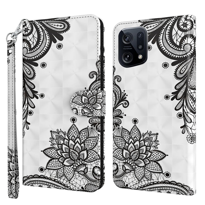 Patrón de pintura 3D TPU + funda de teléfono de cuero PU, For OPPO Find X5, For OPPO Find X5 Pro, For OPPO Reno7 5G/Find X5 Lite, For vivo Y72 5G, For Xiaomi Redmi 10A, For Xiaomi Poco M4 5G/Redmi 10 5G, For Xiaomi 12 Lite 4G/5G