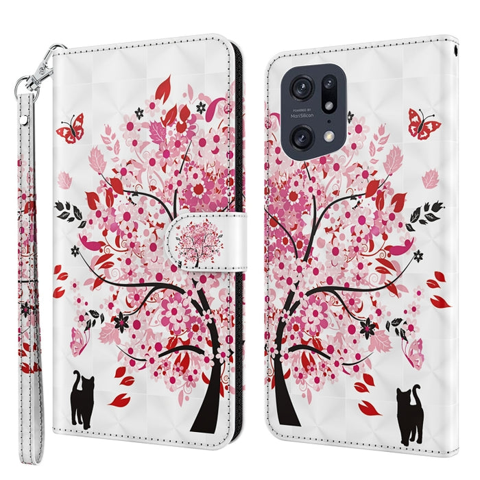 Patrón de pintura 3D TPU + funda de teléfono de cuero PU, For OPPO Find X5, For OPPO Find X5 Pro, For OPPO Reno7 5G/Find X5 Lite, For vivo Y72 5G, For Xiaomi Redmi 10A, For Xiaomi Poco M4 5G/Redmi 10 5G, For Xiaomi 12 Lite 4G/5G