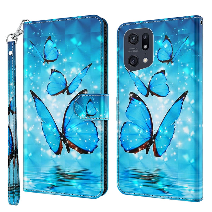 Patrón de pintura 3D TPU + funda de teléfono de cuero PU, For OPPO Find X5, For OPPO Find X5 Pro, For OPPO Reno7 5G/Find X5 Lite, For vivo Y72 5G, For Xiaomi Redmi 10A, For Xiaomi Poco M4 5G/Redmi 10 5G, For Xiaomi 12 Lite 4G/5G