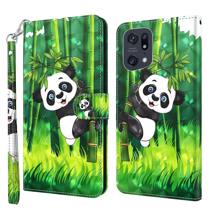 Patrón de pintura 3D TPU + funda de teléfono de cuero PU, For OPPO Find X5, For OPPO Find X5 Pro, For OPPO Reno7 5G/Find X5 Lite, For vivo Y72 5G, For Xiaomi Redmi 10A, For Xiaomi Poco M4 5G/Redmi 10 5G, For Xiaomi 12 Lite 4G/5G