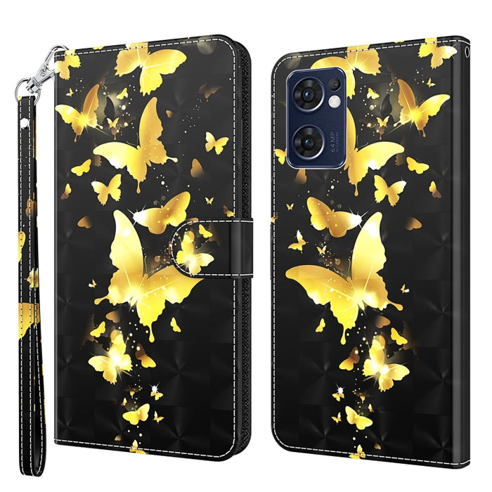 Patrón de pintura 3D TPU + funda de teléfono de cuero PU, For OPPO Find X5, For OPPO Find X5 Pro, For OPPO Reno7 5G/Find X5 Lite, For vivo Y72 5G, For Xiaomi Redmi 10A, For Xiaomi Poco M4 5G/Redmi 10 5G, For Xiaomi 12 Lite 4G/5G