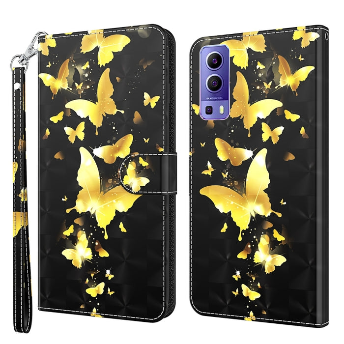 Patrón de pintura 3D TPU + funda de teléfono de cuero PU, For OPPO Find X5, For OPPO Find X5 Pro, For OPPO Reno7 5G/Find X5 Lite, For vivo Y72 5G, For Xiaomi Redmi 10A, For Xiaomi Poco M4 5G/Redmi 10 5G, For Xiaomi 12 Lite 4G/5G