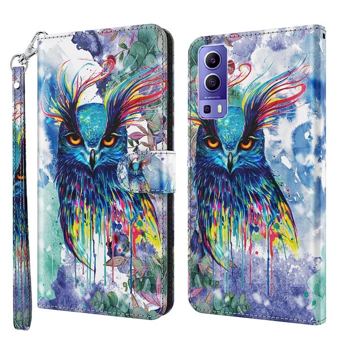 Patrón de pintura 3D TPU + funda de teléfono de cuero PU, For OPPO Find X5, For OPPO Find X5 Pro, For OPPO Reno7 5G/Find X5 Lite, For vivo Y72 5G, For Xiaomi Redmi 10A, For Xiaomi Poco M4 5G/Redmi 10 5G, For Xiaomi 12 Lite 4G/5G