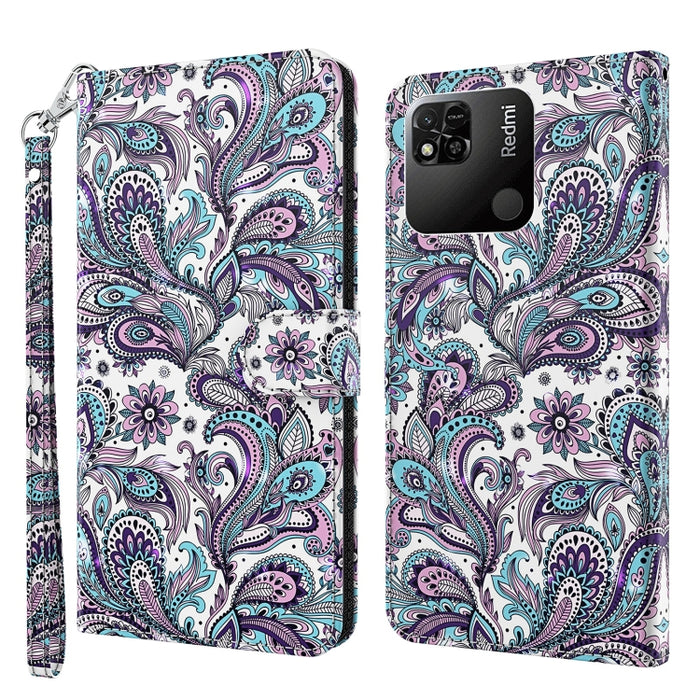 Patrón de pintura 3D TPU + funda de teléfono de cuero PU, For OPPO Find X5, For OPPO Find X5 Pro, For OPPO Reno7 5G/Find X5 Lite, For vivo Y72 5G, For Xiaomi Redmi 10A, For Xiaomi Poco M4 5G/Redmi 10 5G, For Xiaomi 12 Lite 4G/5G