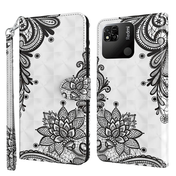 Patrón de pintura 3D TPU + funda de teléfono de cuero PU, For OPPO Find X5, For OPPO Find X5 Pro, For OPPO Reno7 5G/Find X5 Lite, For vivo Y72 5G, For Xiaomi Redmi 10A, For Xiaomi Poco M4 5G/Redmi 10 5G, For Xiaomi 12 Lite 4G/5G