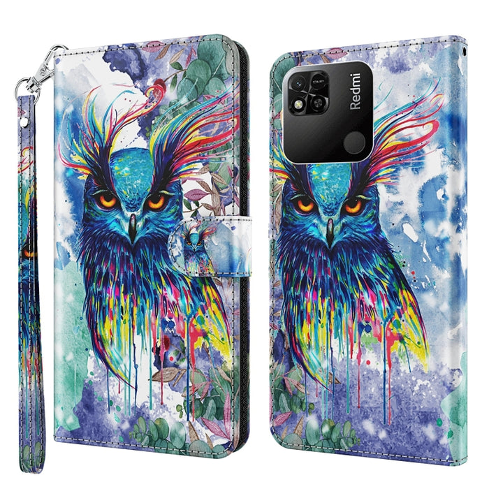 Patrón de pintura 3D TPU + funda de teléfono de cuero PU, For OPPO Find X5, For OPPO Find X5 Pro, For OPPO Reno7 5G/Find X5 Lite, For vivo Y72 5G, For Xiaomi Redmi 10A, For Xiaomi Poco M4 5G/Redmi 10 5G, For Xiaomi 12 Lite 4G/5G