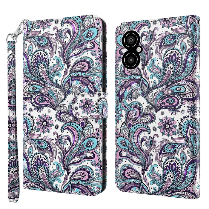 Patrón de pintura 3D TPU + funda de teléfono de cuero PU, For OPPO Find X5, For OPPO Find X5 Pro, For OPPO Reno7 5G/Find X5 Lite, For vivo Y72 5G, For Xiaomi Redmi 10A, For Xiaomi Poco M4 5G/Redmi 10 5G, For Xiaomi 12 Lite 4G/5G