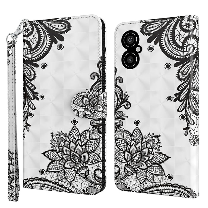 Patrón de pintura 3D TPU + funda de teléfono de cuero PU, For OPPO Find X5, For OPPO Find X5 Pro, For OPPO Reno7 5G/Find X5 Lite, For vivo Y72 5G, For Xiaomi Redmi 10A, For Xiaomi Poco M4 5G/Redmi 10 5G, For Xiaomi 12 Lite 4G/5G