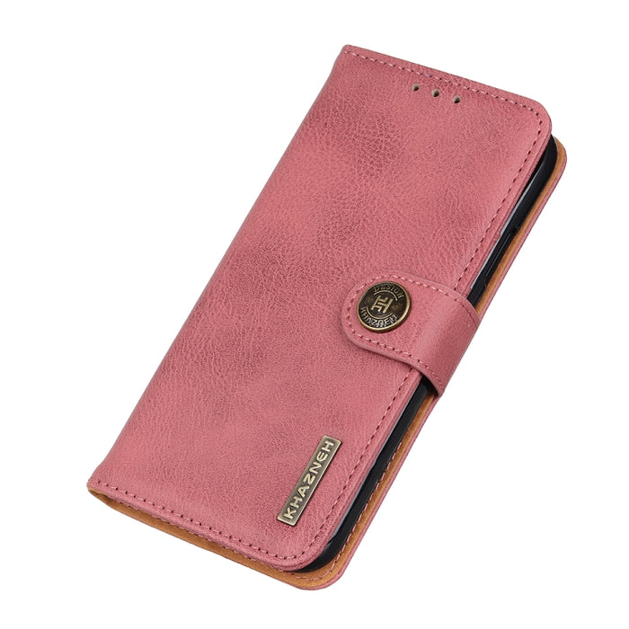 KHAZNEH Funda de cuero con tapa horizontal con textura de piel de vaca, For Xiaomi Poco M4 5G/M5 5G