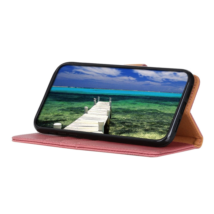 KHAZNEH Funda de cuero con tapa horizontal con textura de piel de vaca, For Xiaomi Poco M4 5G/M5 5G