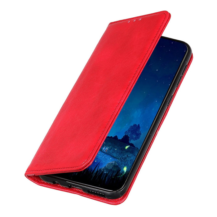 Estuche magnético para teléfono de cuero con textura de Crazy Horse, For Xiaomi Poco M4 5G/M5 5G