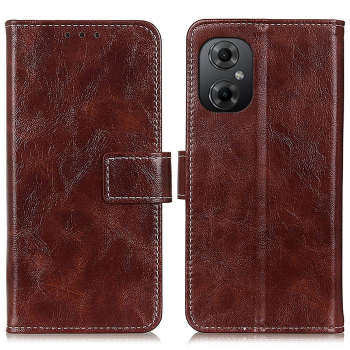 Estuche para teléfono de cuero con textura retro Crazy Horse, For Xiaomi Poco M5 4G/Poco M4 5G/M5 5G