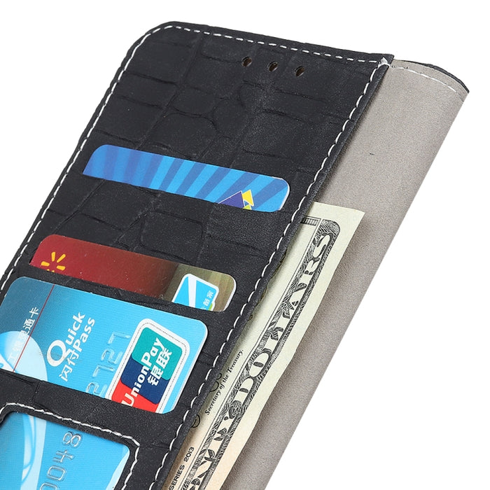 Caja de teléfono de cuero con tapa horizontal de textura de cocodrilo magnético, For Xiaomi Poco M5 4G/Poco M4 5G/M5 5G
